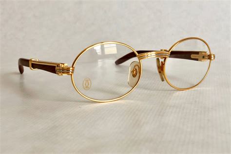 gold cartier glasses|cartier glasses real gold.